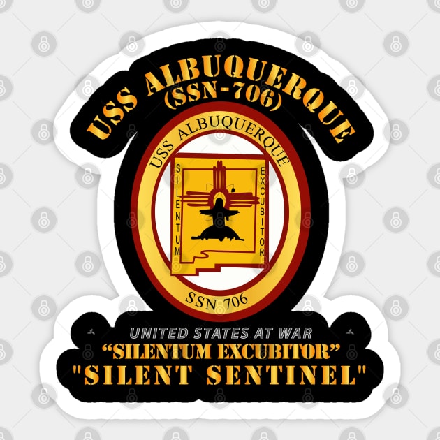 USS Albuquerque (SSN-706) Sticker by twix123844